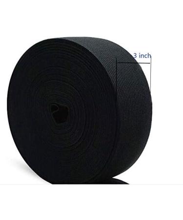 VIAILI 3 x 6 Yard High Elasticity Knit Elastic Bands for Sewing (Black) - 3 Inch Width - Buy Online on SooperMarket.com