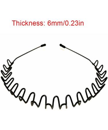 kawehiop Headbands for Men Black Unisex Salon Supplies Beauty Tools Gifts Back Styling Fashion Yoga Home Use Parties Weddings Type 6 - Buy Online on SooperMarket.com