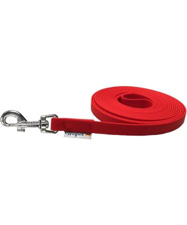 Drag Line for Dogs | Biothane Dog Leash for Medium/Large Dogs - 16mm 3m/5m/10m/15m Options - Red No Hand Loop - Buy Online on SooperMarket.com