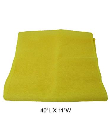 Nylon Back Towel Scrubber for Smooth Skin | Bath & Shower Wash Cloth 40x11 Inch - Buy Online on SooperMarket.com