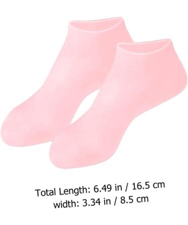 Healeved 3 Pairs Gel Socks Footies Socks for Women Lined Socks Lotion Socks Anti Cracking Foot Socks High Heel Protectors Socks for Heels Spa Socks Cracked Women's Invisible Sebs Stocking 16.5x8.5cm - Buy Online on SooperMarket.com