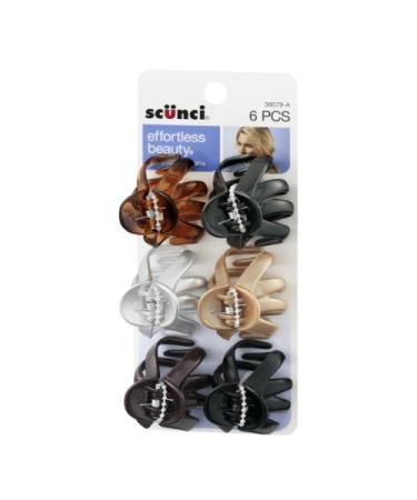 Scunci Jaw Clips - 6 Pack Assorted Colors - Buy Online on SooperMarket.com
