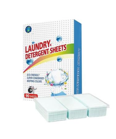 woyufen Laundry Detergent Sheets - 90 Loads Eco-Friendly Ultra Concentrated Laundry Strips - Biodegradable Plastic-Free & Vegan