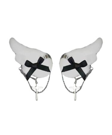 Cool Girls Hair Clip for Women SpiceGirl Hairpins Y2K Hair Clips Hair Style Accessories for ThinBang Animes Headdress Angel Wing Hairclip Hair Barrettes Hairclip Ornaments Black