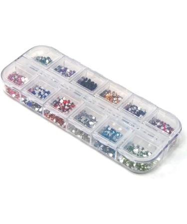 Accessotech 3000 Mix Colour Nail Art Glitter Gems Rhinestones Round Diamante Deco Decoration - Buy Online on SooperMarket.com