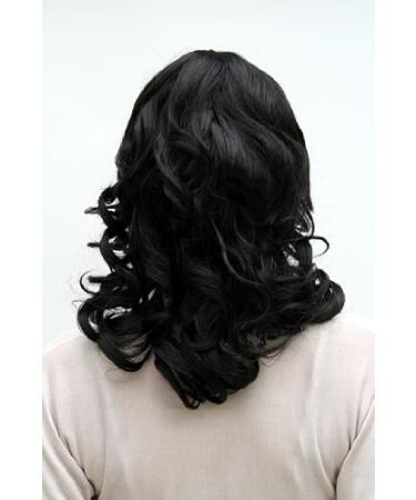 Buy WIG ME UP 6370-1B Black Shoulder Length Curly Wig with Bangs - 40 cm | International Shipping Available - Buy Online on SooperMarket.com