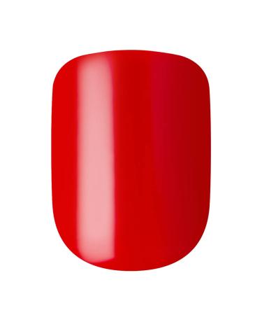 KISS imPRESS Reddy or Not Short Length Press-On Nails w/ PureFit Technology - Includes Prep Pad, Mini Nail File, Cuticle Stick - 30 Fake Nails - Buy Online on SooperMarket.com