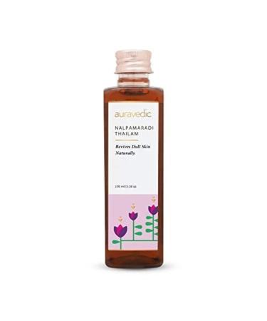 Nalpamaradi Thailam Face Oil | Ayurvedic Massage Oil | Helps Revive Dull Skin & Reduce Facial Lines | Natural Moisturization with Vetiver & Sandalwood | 3.38 Fl Oz (100ml)