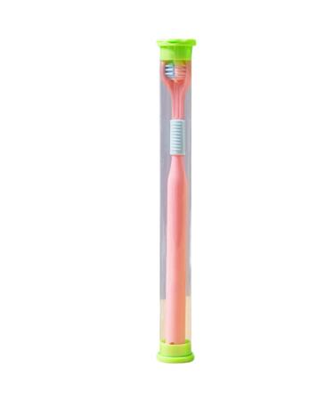 Three -side toothbrush sensory toothbrush soft bristle travel toothbrush for adults complete the gum care gentle sensory toothbrush pink