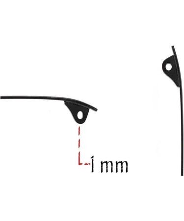 RANARA Replacement Eyeglass End Tips - Thin Metal Frame Arms Gray Eyeglass Replacement Temples & Accessories International Shipping Available - Buy Online on SooperMarket.com