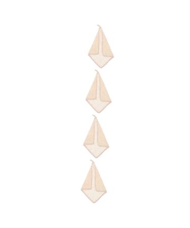 Beavorty 4pcs Bath Scrubber for Body Travel Washcloth Body Towels Body Scrub Towels Double Side Bath Scrubbers Body Cleaning Towel Bath Towel Face Towel Bath Wipe Back Towel Take a Bath 28x25cmx4pcs As Shownx4pcs