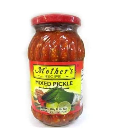 Mother's Recipe Mixed Pickle ** (Authentic Indian Taste) ** (Product of India) (1 lb 1 oz (500 gm))