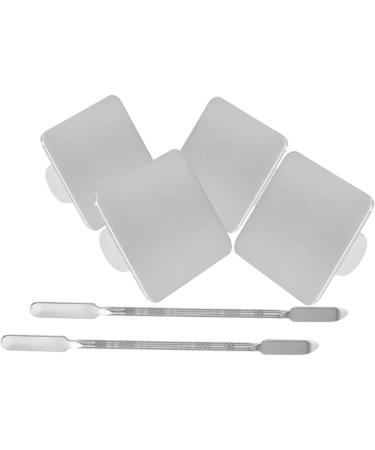 Balacoo 2 Sets Ring Palette Tools - Stainless Steel Makeup Mixing Tray for Foundation & Cosmetic Applications - Buy Online on SooperMarket.com
