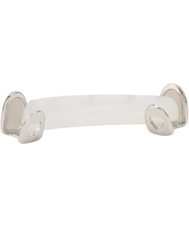 Irregular Hip Hop False Tooth Set - Shiny Silver Dental Accessories for Halloween and Festivals | Unique Mouth Decorations - Buy Online on SooperMarket.com