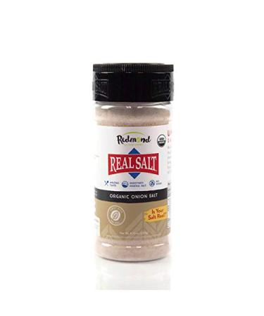 REDMOND Real Onion Sea Salt - Natural Unrefined Gluten Free, 8 Ounce Shaker