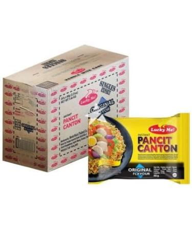 Lucky Me! Pancit Canton Instant Noodles Original Flavour 60g (24 Packs) HALAL - Buy Online on SooperMarket.com