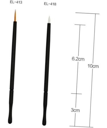 Beavorty 150 Pcs white Wand Applicator Eyeliner Liquid Eye shadow brush gel eyeliner brush - Buy Online on SooperMarket.com