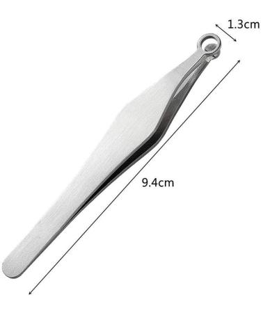 Dajidafu Nose Hair Trimming Tweezers Stainless Steel Nasal Hair Trimmer Grooming Scissor Eyebrow Trimmers Cleaning Tools - Buy Online on SooperMarket.com