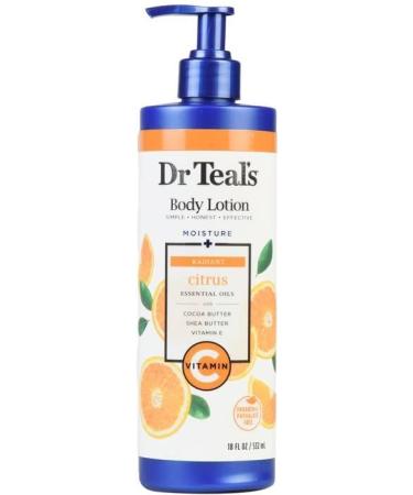 Dr. Teal's Glow & Radiance with Vitamin C & Citrus Essential Oils Body Lotion 18oz