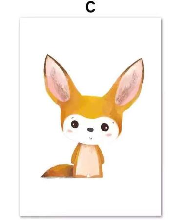 Lulupila Children's Room Decorative Poster Set - Animal Motifs for Boys and Girls - Set of 6, A4 Size - Buy Online on SooperMarket.com