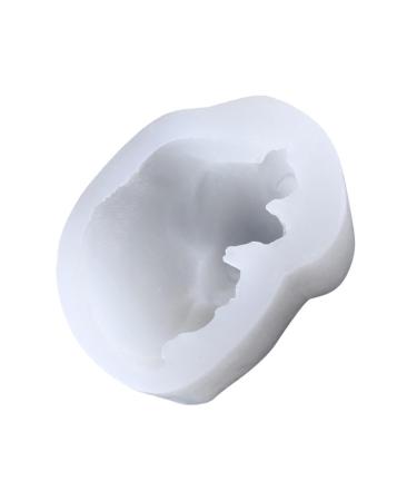 MAGICLULU Silicone Cake Molds Mold 3D Pastry Silica Gel White Candle Silicone Molds 10.8X8.5X5CM