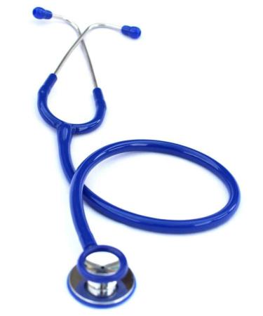Dual Head Stethoscope for Doctors and Students Single Chest Piece (Blue)