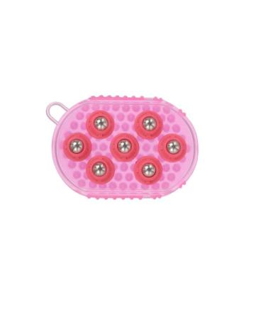 Magnetic Massage Curry Comb Therapeutic Grooming Mitt Multicolour Horse/Pony/Pet (Pink)