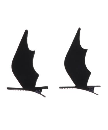 Amosfun Halloween Bat Wings Hair Clips Bat Hair Clampa Creepy Bat Hairpin Halloween Costume Accessories for Women Girls