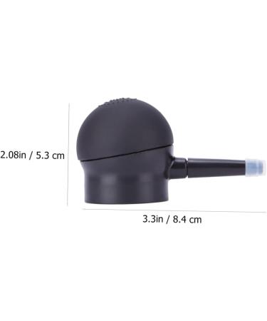 HAPINARY 2 Pcs Silicone Nozzle Fiber Applicator Hair Fibers Pump Spray Nozzle Hair Dye Tools Black - Buy Online on SooperMarket.com