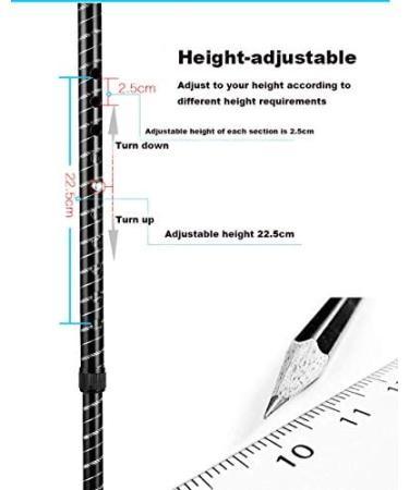 Quad Walking Stick Balancing Mobility Aid for Men and Women Lightweight Walking Cane with LED Flashlight Four Prong Sturdy Aluminum Crutch for Elderly - Buy Online on SooperMarket.com