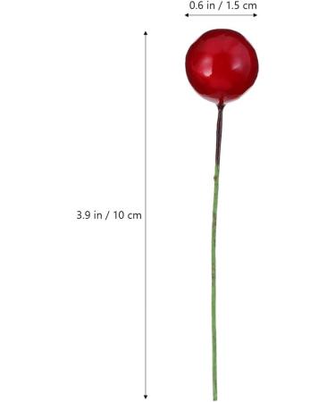 ABOOFAN 432 Pcs Diy Foam Red Fruit Berry Fall Berries for Crafts Red Berries Nativity Decor Faux Berries Branches Christmas Tree Filler Christmas Craft Wreath Pick Artificial Accessories - Buy Online on SooperMarket.com