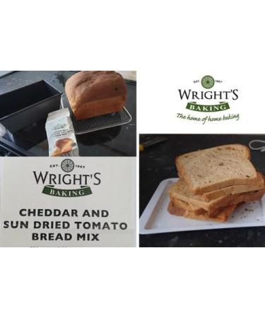 Wright's | Cheddar & Sundried Tomato Bread Mix 5X500g | includes Cheddar cheese with Mediterranean sundried tomatoes onions herbs and garlic |For machine or hand baking | Suitable for vegetarians - Buy Online on SooperMarket.com