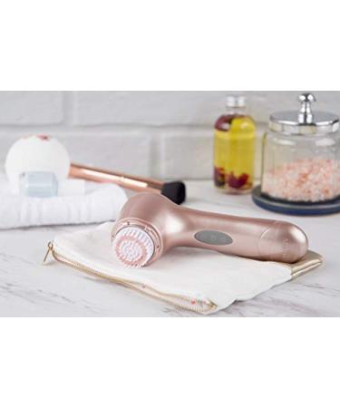 Vivitar PG7000 Exfoliating Cleansing Brush - Gentle Portable Spa for Sensitive Skin Care - Rose Gold - Buy Online on SooperMarket.com