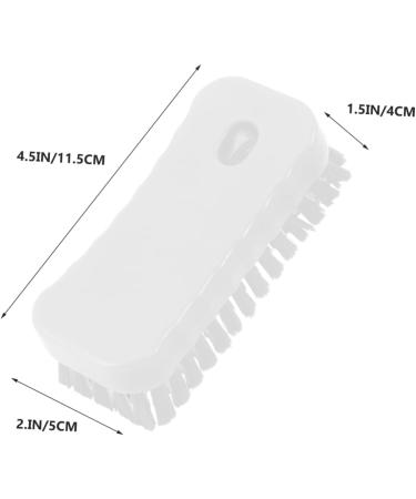 FOMIYES Nail Brush Fingernail Scrubber Brush Nail Cleaning Scrubber Brush Sink Scrubber Soft Stiff Bristles Toe Scrubber Nail Cleaner Brush Toe Brush Polyester Manicure Plastic Brush White 11.5x5cm White - Buy Online on SooperMarket.com