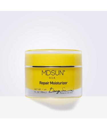 MDSUN Repair Moisturizer Face Moisturizer for Anti-aging Wrinkles Fine Lines Repair Skin Cells Brighten Skin Antioxidant Against Free Radicals & SPF 50mL