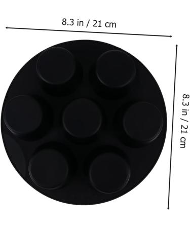 Zerodeko 2pcs Silicone Cake Cup Kitchen Accessories Kitchen Accesories Blackc Grids Cake Cups Cake Making Tool Silicone Molds Popsicles Molds Muffin Pans Silicone Bakeware Muffin Cake Cups 21X21X4.5CM Black - Buy Online on SooperMarket.com