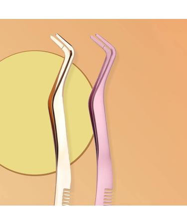 FOMIYES Eyelash Tweezers with Comb Eyelash Tweezers for False Lashes Ergonomic Eyelash Tool Convenient Eyelash Tweezer Eyelash Mascara Pink Miss Stainless Steel Belt Major - Buy Online on SooperMarket.com