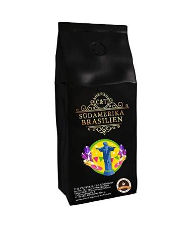 C&T Green Coffee from Brazil South America Untrooted |Raw coffee 500g coffee whole bean - mild & acid -free |Green coffee beans to roast yourself & plantsPerfect for connoisseurs