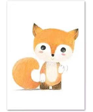 Lulupila Children's Room Decorative Poster Set - Animal Motifs for Boys and Girls - Set of 6, A4 Size - Buy Online on SooperMarket.com