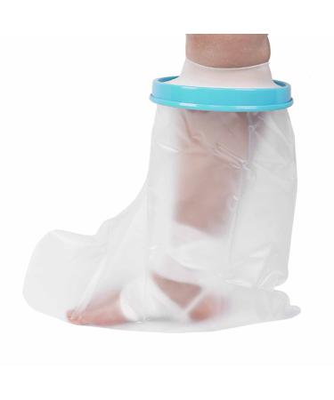 Foot Shower Protector Waterproof Foot Cover for Shower Cast Cover Foot for Shower Waterproof Foot Cast Cover for Shower& Bath Adult Foot Cast Protector for Broken Toe Wound Burns Reusable