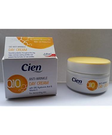Cien Anti-Wrinkle DAY CREAM - 50 ml - with q10 Hyaluronic Acid & Vitamin E