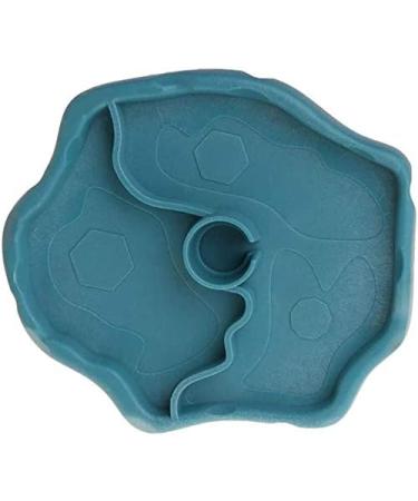 PINVNBY Reptile Food Water Bowl 2 in 1 Feeding Dish Automatic Dispenser Turtle Feeders Waterer With Leaf Plate Dish for Lizards Tortoises Gecko Chameleon 2 PCS (blue) - Buy Online on SooperMarket.com