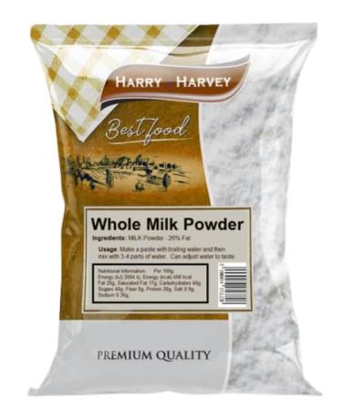 Harry Harvey 1kg Dried Milk Powder Whole Full Fat Cream.