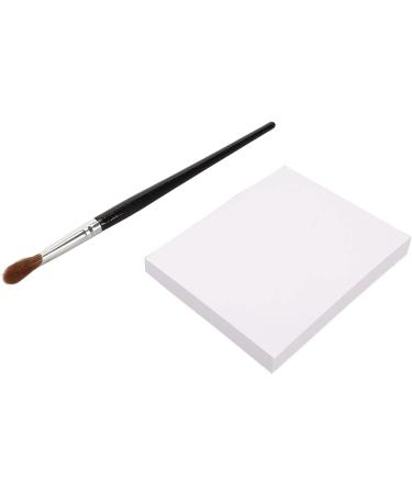 Nail Art Mixing Paper L Size One Piece Dual Sided Manicure Cosmetic Mixing Paper Pad with Angle Brush - Buy Online on SooperMarket.com