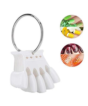 Nail Art Tips - 10pcs White Nail Sticks & Color Display Cards for Manicure & Gel Polish Practice - Buy Online on SooperMarket.com