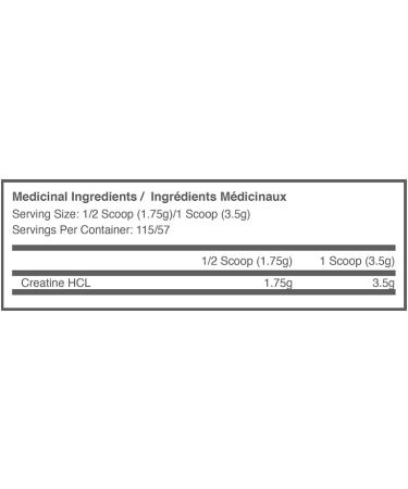 Ballistic Supps Creatine HCL 200 Grams - 57 Servings per Full Scoop - Buy Online on SooperMarket.com