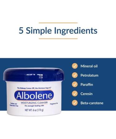 Albolene Moisturizing Cleanser 6 oz - Hydrating Facial Cleanser for Soft Skin | Pack of 1 - Buy Online on SooperMarket.com