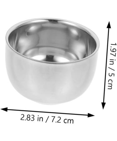 Frcolor 5ST Bartbrush Bowl - Reusable Aluminum Razor Shell & Shaving Cup for Men | Premium Shaving Tool International Shipping - Buy Online on SooperMarket.com