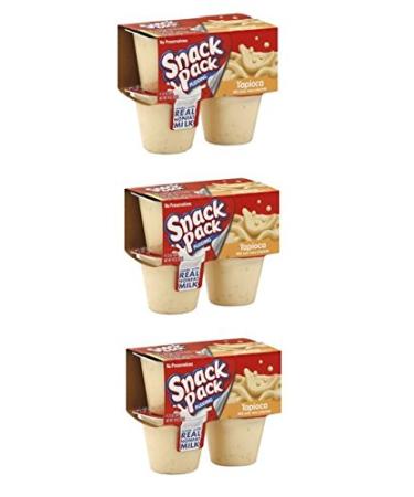 Snack Pack Tapioca Pudding, 4 Count (Pack of 3)
