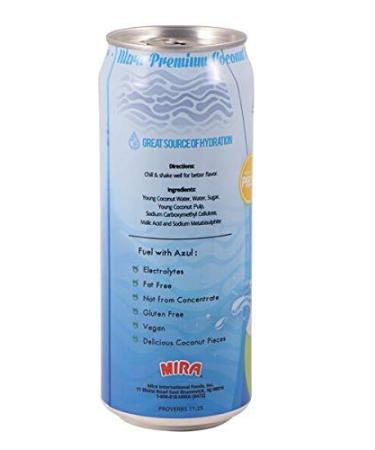 Azul Coconut Water - Hydrating Electrolyte Drink | Gluten Free | 16.5 Oz per can (Pack Of 12) | Smart Coffee and Soda Alternative - Buy Online on SooperMarket.com